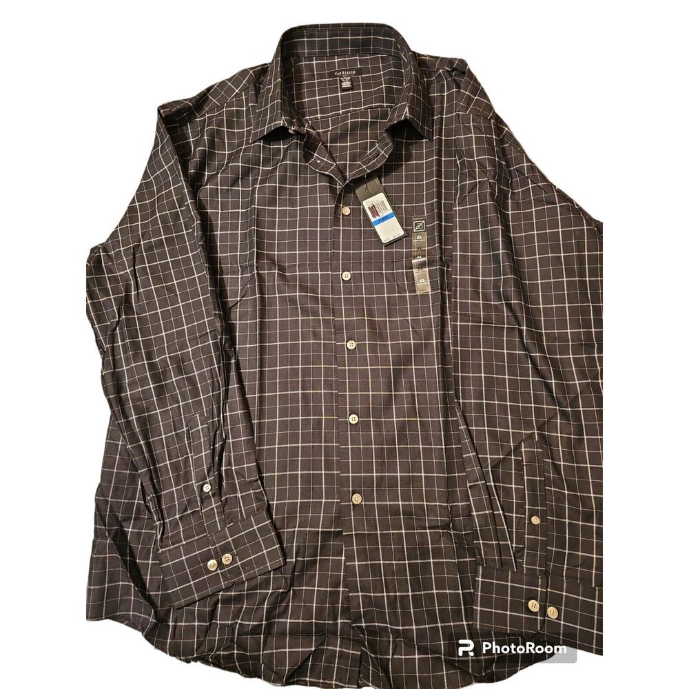 van heusen dress shirt Size XL 17-17 1/2 NWT